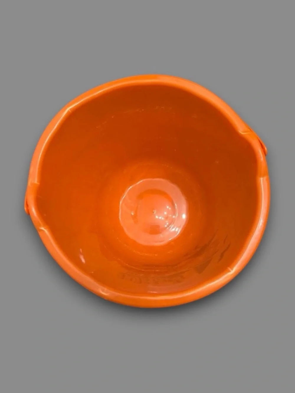 Orange Halloween Trick or Treat Candy Bucket Witch Bat Cat Plastic Pail